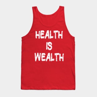 Health is Wealth Healthy Eating Tank Top